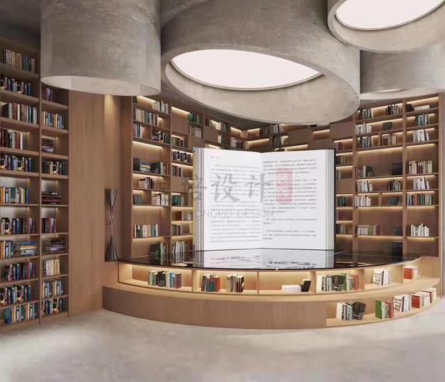 武汉光谷里文创魔盒书店装修设计效果图